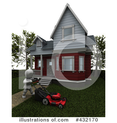 Royalty-Free (RF) Lawn Mower Clipart Illustration by KJ Pargeter - Stock Sample #432170