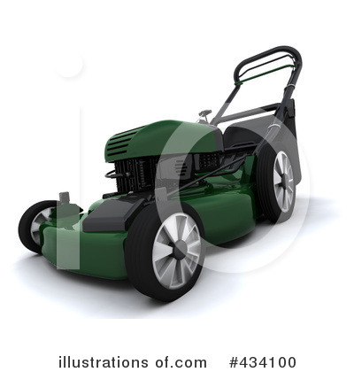 Royalty-Free (RF) Lawn Mower Clipart Illustration by KJ Pargeter - Stock Sample #434100