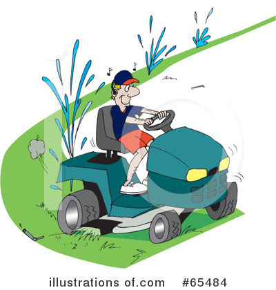 Lawn Mower Clipart #65484 by Dennis Holmes Designs