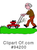 Lawn Mowing Clipart #94200 by Pams Clipart