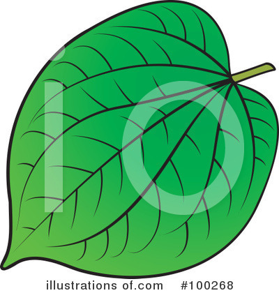 Royalty-Free (RF) Leaf Clipart Illustration by Lal Perera - Stock Sample #100268