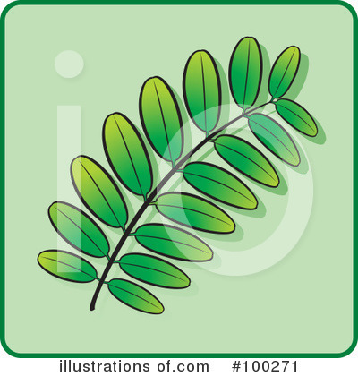 Royalty-Free (RF) Leaf Clipart Illustration by Lal Perera - Stock Sample #100271