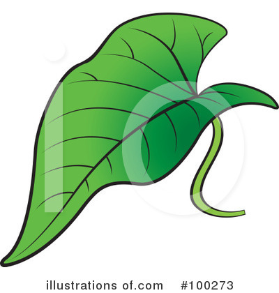 Royalty-Free (RF) Leaf Clipart Illustration by Lal Perera - Stock Sample #100273