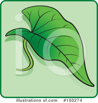 Royalty-Free (RF) Leaf Clipart Illustration by Lal Perera - Stock Sample #100274