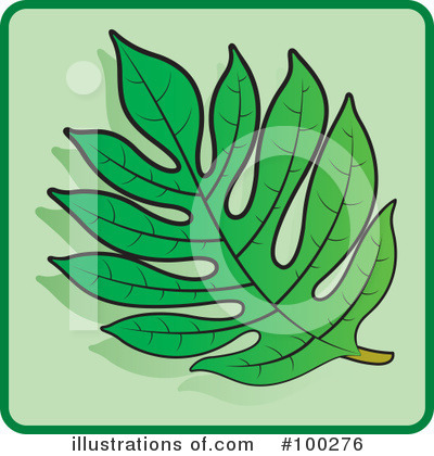 Royalty-Free (RF) Leaf Clipart Illustration by Lal Perera - Stock Sample #100276