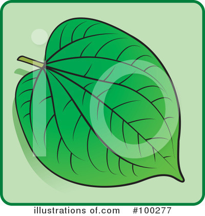 Royalty-Free (RF) Leaf Clipart Illustration by Lal Perera - Stock Sample #100277