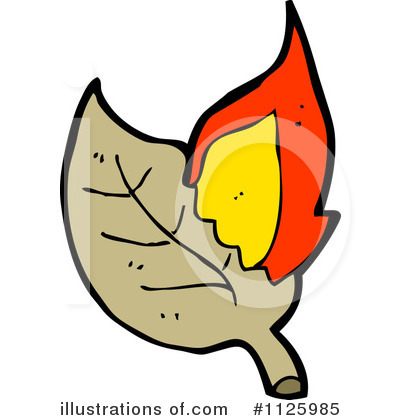 Royalty-Free (RF) Leaf Clipart Illustration by lineartestpilot - Stock Sample #1125985