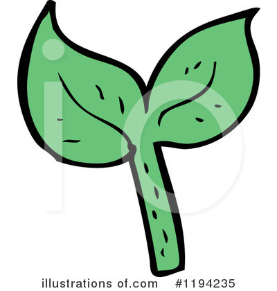 Royalty-Free (RF) Leaf Clipart Illustration by lineartestpilot - Stock Sample #1194235