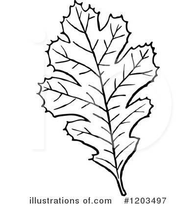 Royalty-Free (RF) Leaf Clipart Illustration by Prawny Vintage - Stock Sample #1203497