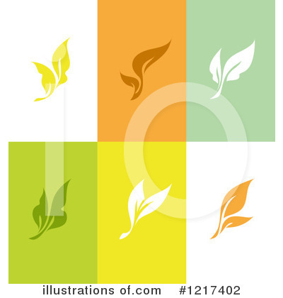 Royalty-Free (RF) Leaf Clipart Illustration by elena - Stock Sample #1217402