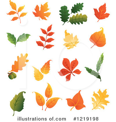 Royalty-Free (RF) Leaf Clipart Illustration by Vector Tradition SM - Stock Sample #1219198