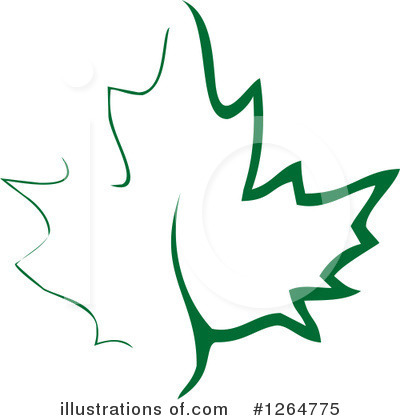 Royalty-Free (RF) Leaf Clipart Illustration by Vector Tradition SM - Stock Sample #1264775