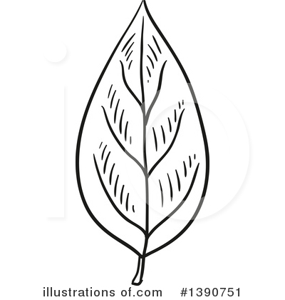 Royalty-Free (RF) Leaf Clipart Illustration by Vector Tradition SM - Stock Sample #1390751