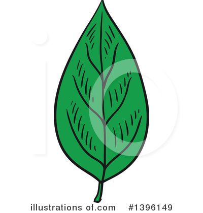 Royalty-Free (RF) Leaf Clipart Illustration by Vector Tradition SM - Stock Sample #1396149