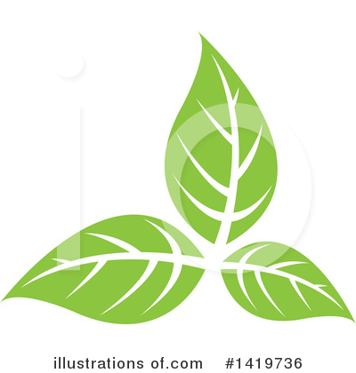 Royalty-Free (RF) Leaf Clipart Illustration by cidepix - Stock Sample #1419736