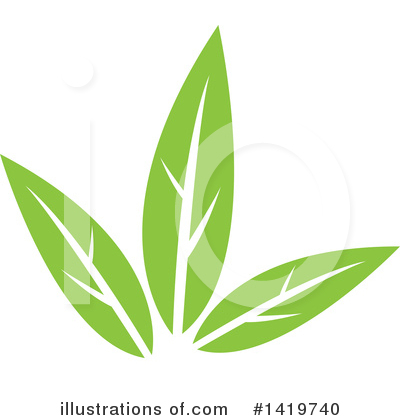 Royalty-Free (RF) Leaf Clipart Illustration by cidepix - Stock Sample #1419740