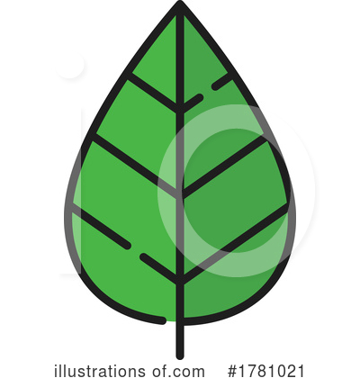Royalty-Free (RF) Leaf Clipart Illustration by Vector Tradition SM - Stock Sample #1781021