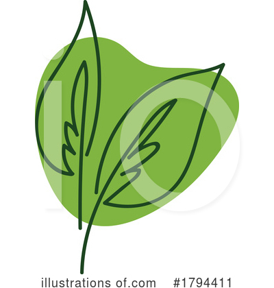 Royalty-Free (RF) Leaf Clipart Illustration by Vector Tradition SM - Stock Sample #1794411