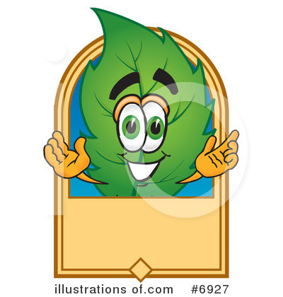 Royalty-Free (RF) Leaf Clipart Illustration by Mascot Junction - Stock Sample #6927