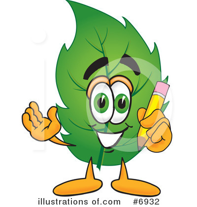 Leaf Clipart #6932 by Mascot Junction