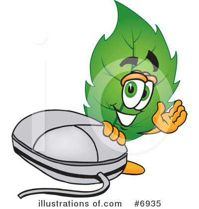 Royalty-Free (RF) Leaf Clipart Illustration by Mascot Junction - Stock Sample #6935