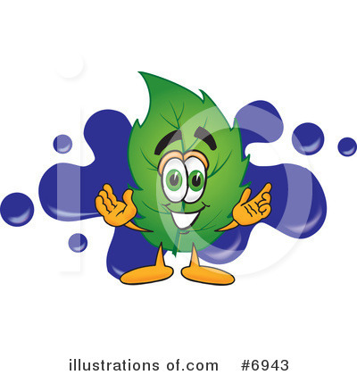 Royalty-Free (RF) Leaf Clipart Illustration by Mascot Junction - Stock Sample #6943