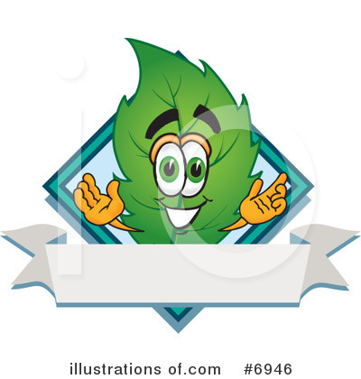 Royalty-Free (RF) Leaf Clipart Illustration by Mascot Junction - Stock Sample #6946