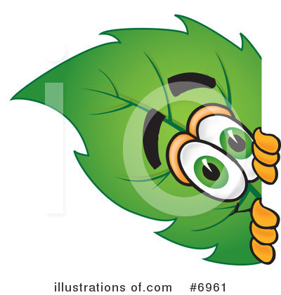 Royalty-Free (RF) Leaf Clipart Illustration by Mascot Junction - Stock Sample #6961