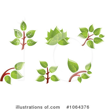 Royalty-Free (RF) Leaves Clipart Illustration by Vector Tradition SM - Stock Sample #1064376