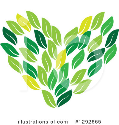 Green Leaves Clipart #1292665 by ColorMagic