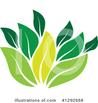 Royalty-Free (RF) Leaves Clipart Illustration by ColorMagic - Stock Sample #1292668