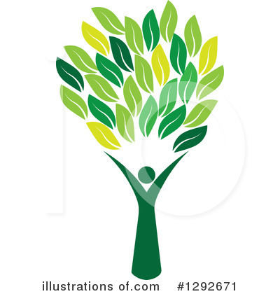 Royalty-Free (RF) Leaves Clipart Illustration by ColorMagic - Stock Sample #1292671