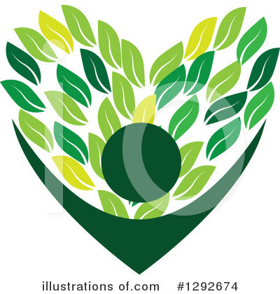 Green Leaves Clipart #1292674 by ColorMagic