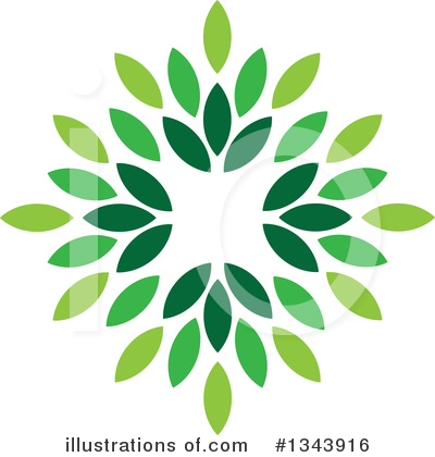 Royalty-Free (RF) Leaves Clipart Illustration by ColorMagic - Stock Sample #1343916