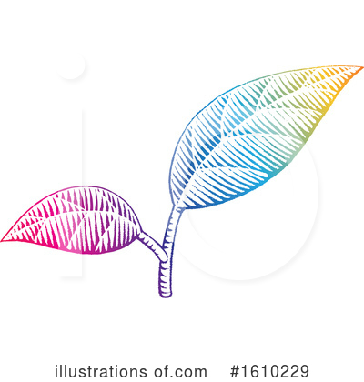 Royalty-Free (RF) Leaves Clipart Illustration by cidepix - Stock Sample #1610229