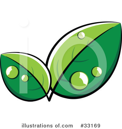 Royalty-Free (RF) Leaves Clipart Illustration by beboy - Stock Sample #33169