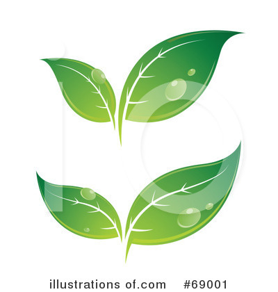 Royalty-Free (RF) Leaves Clipart Illustration by beboy - Stock Sample #69001