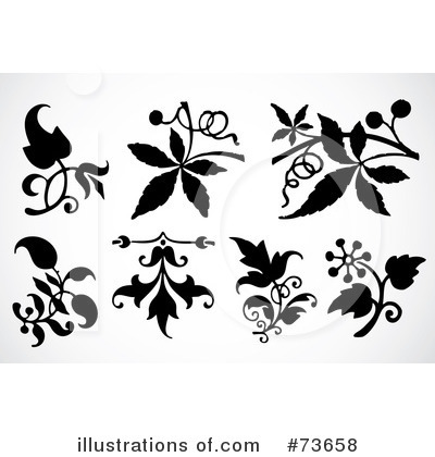 Royalty-Free (RF) Leaves Clipart Illustration by BestVector - Stock Sample #73658