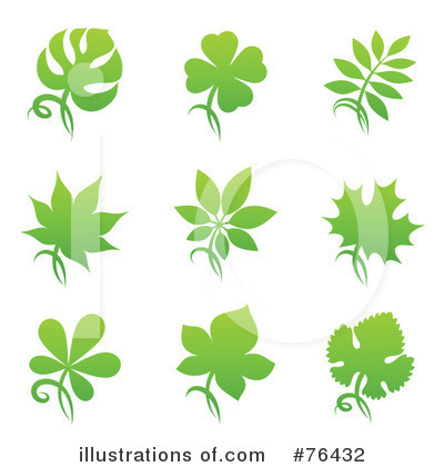 Royalty-Free (RF) Leaves Clipart Illustration by elena - Stock Sample #76432
