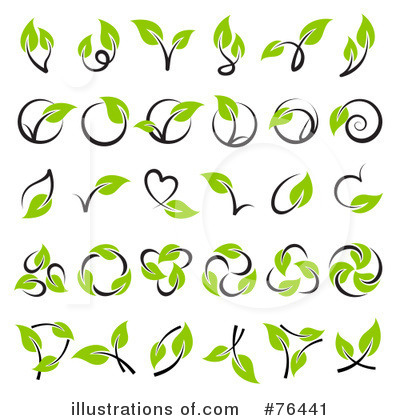 Royalty-Free (RF) Leaves Clipart Illustration by elena - Stock Sample #76441