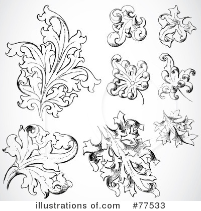 Royalty-Free (RF) Leaves Clipart Illustration by BestVector - Stock Sample #77533