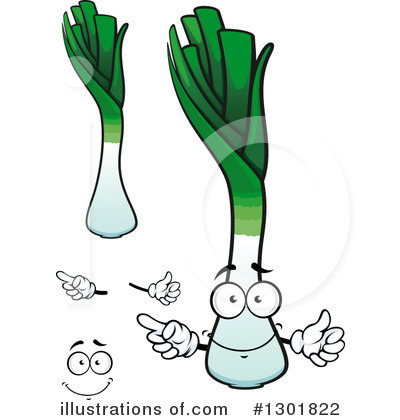 Leek Clipart #1301822 by Vector Tradition SM