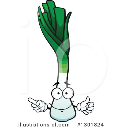 Leeks Clipart #1301824 by Vector Tradition SM