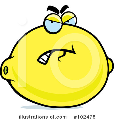 Royalty-Free (RF) Lemon Clipart Illustration by Cory Thoman - Stock Sample #102478