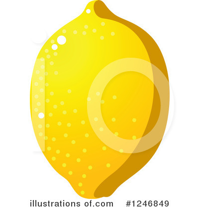 Royalty-Free (RF) Lemon Clipart Illustration by Vector Tradition SM - Stock Sample #1246849