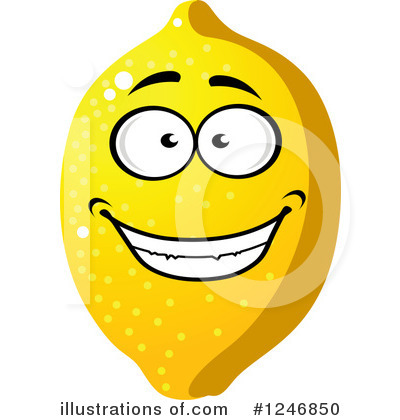 Royalty-Free (RF) Lemon Clipart Illustration by Vector Tradition SM - Stock Sample #1246850