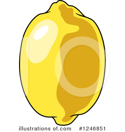 Royalty-Free (RF) Lemon Clipart Illustration by Vector Tradition SM - Stock Sample #1246851