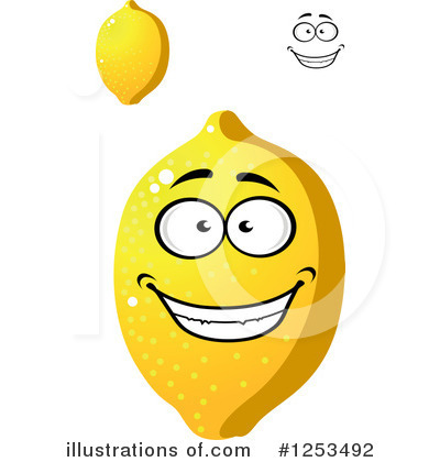 Royalty-Free (RF) Lemon Clipart Illustration by Vector Tradition SM - Stock Sample #1253492