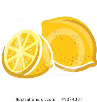 Royalty-Free (RF) Lemon Clipart Illustration by Vector Tradition SM - Stock Sample #1274387