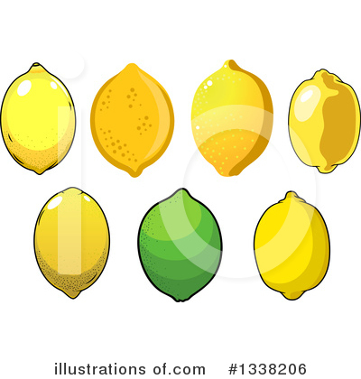 Royalty-Free (RF) Lemon Clipart Illustration by Vector Tradition SM - Stock Sample #1338206